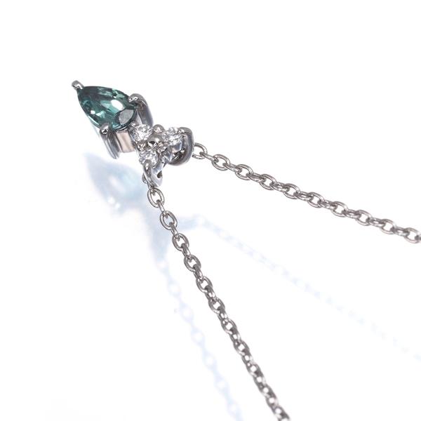 アレキサンドライト 0.17ct ダイヤ ダイヤモンド 0.03ct ネックレス Pt900/Pt850 鑑別書GENJ |  | 02