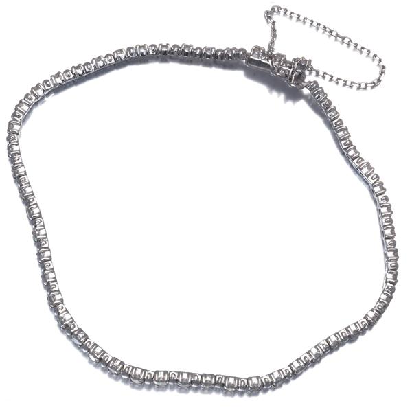 田崎真珠 K18WG シルバーブレスレット ダイヤモンド TASAKI（タサキ） ブレスレット ダイヤ ダイヤモンド 1.52ct テニス