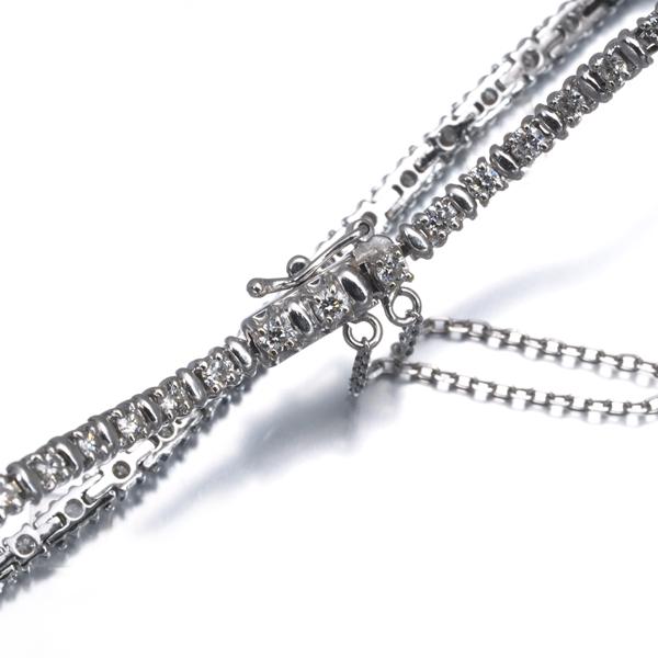 タサキ TASAKI シルバー ブレスレット K 18 0.52 TASAKI（タサキ） ブレスレット ダイヤ ダイヤモンド 1.52ct テニス