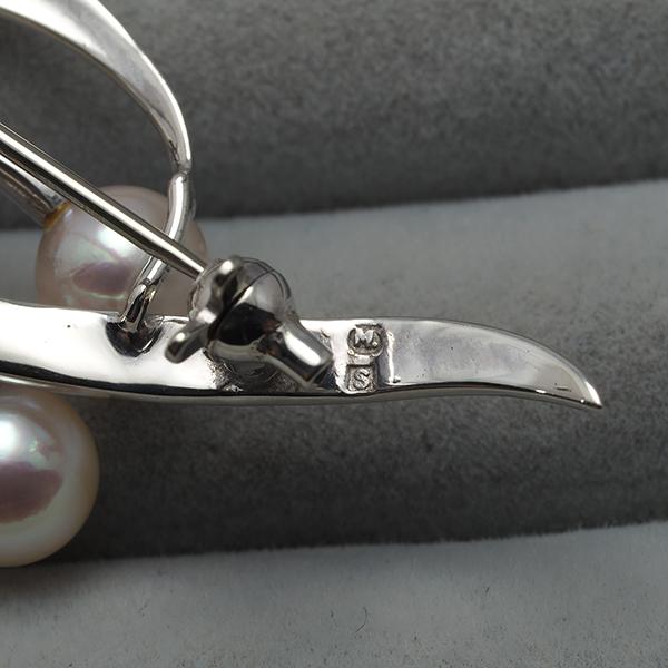 MIKIMOTO（ミキモト） ブローチ パール 真珠 5.6-6.3mm リーフ