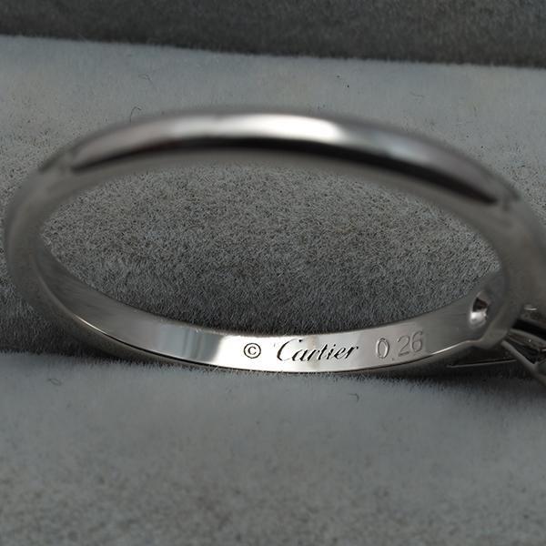 カルティエ リング ダイヤ ダイヤモンド 0.26ct E VS1 3EX 1895 ソリテール 51号 Pt950 鑑定書 指輪 BLJ | Cartier | 03