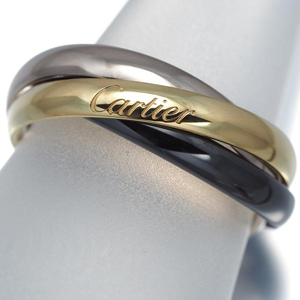 Cartier（カルティエ） トリニティ リング SM スリーカラー 56号 K18YG