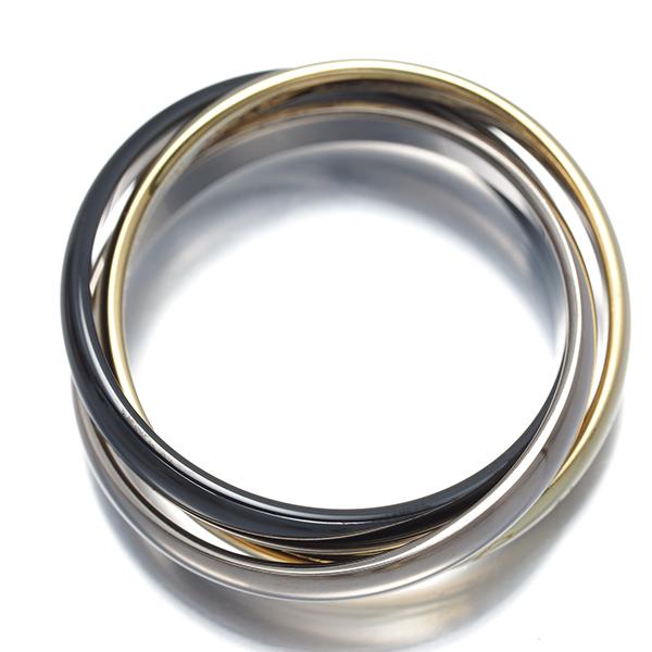 Cartier（カルティエ） トリニティ リング SM スリーカラー 56号 K18YG