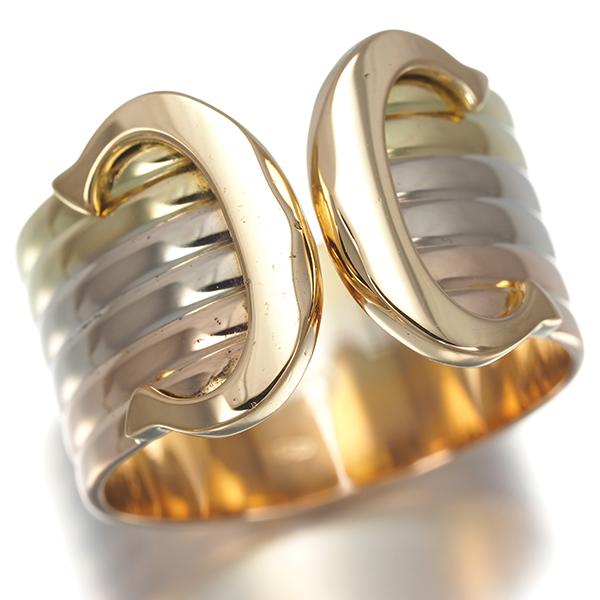 Cartier（カルティエ） リング 2C ドゥーブルC C2 スリーカラー LM 53 