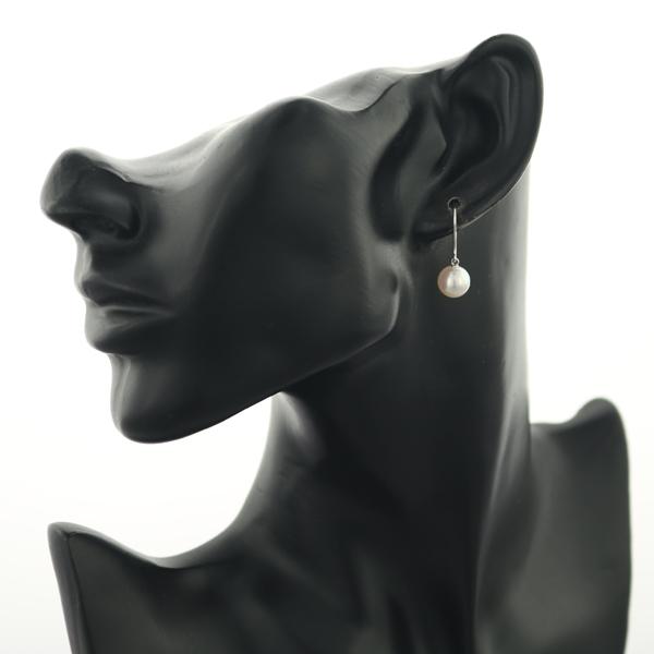 MIKIMOTO（ミキモト） ピアス パール 真珠 8.4mm フック 一粒 K18WG