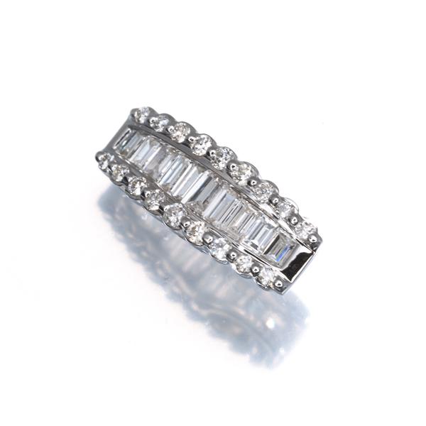 ダイヤ ダイヤモンド 0.50ct 2種カット ペンダントトップ K18WG GENJ 