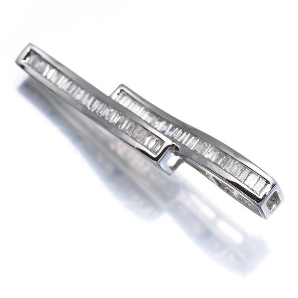 ダイヤ ダイヤモンド 0.30ct テーパーバゲットカット ペンダントトップ