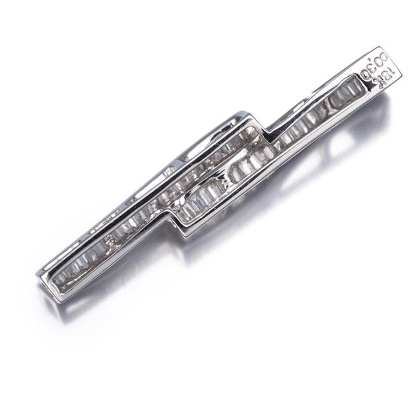 ダイヤ ダイヤモンド 0.30ct テーパーバゲットカット ペンダントトップ