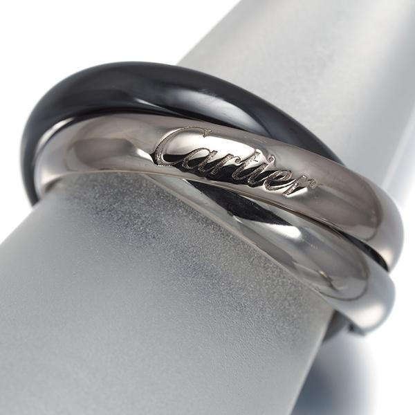 Cartier（カルティエ） トリニティ リング 54号 K18WG/Pd950