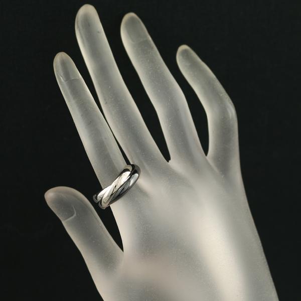Cartier（カルティエ） トリニティ リング 54号 K18WG/Pd950