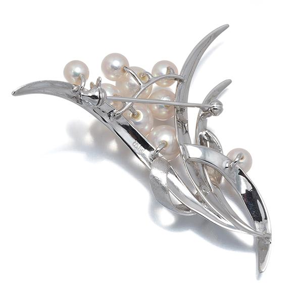 TASAKI（タサキ） ブローチ ベビー パール 真珠 4.6-7.0mm リーフ