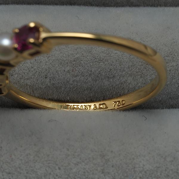 TIFFANY&Co.（ティファニー） リング ベビー パール 真珠 3.0mm ルビー