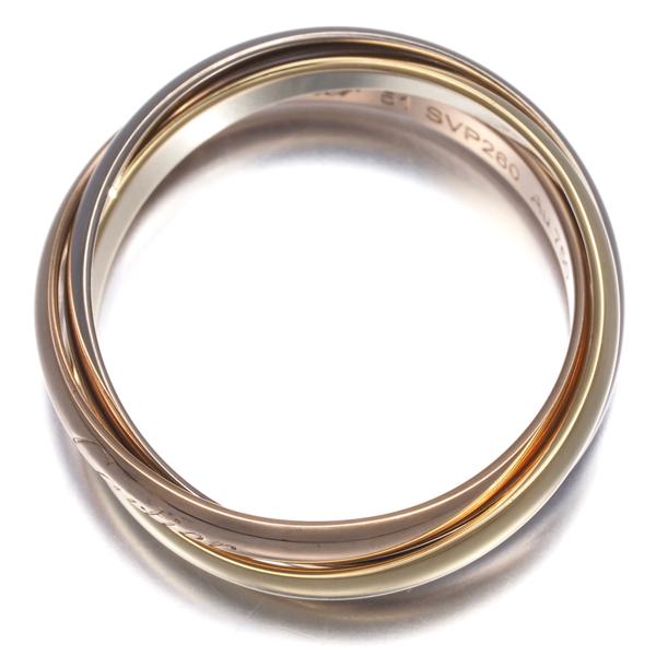 カルティエ トリニティ リング スリーカラー SM 51号 K18YG/WG/PG 指輪 BLJ | Cartier | 02