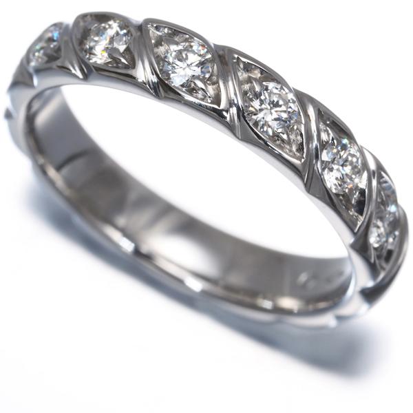 ショーメ CHAUME トルサード ダイヤモンド プラチナ リング 8ダイヤ CHAUMET（ショーメ） リング ダイヤ ダイヤモンド トルサード 7P 8.5号