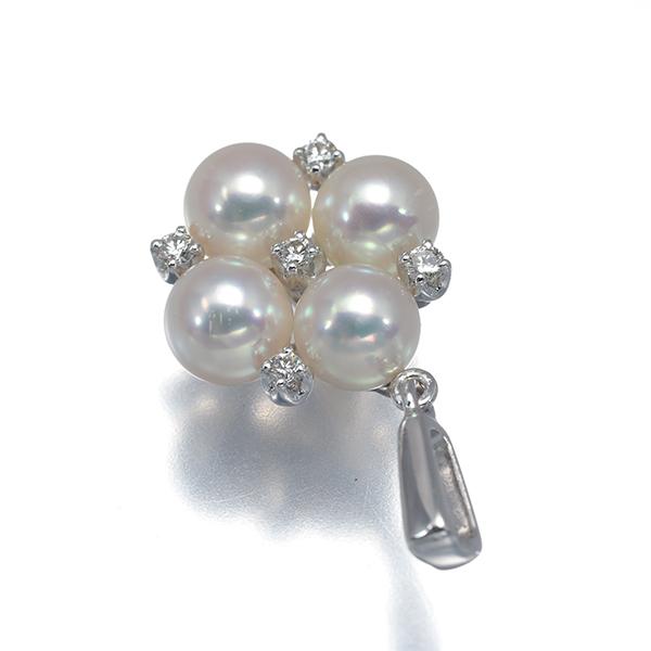 MIKIMOTO（ミキモト） ペンダントトップ パール 真珠 5.2-5.4mm ダイヤ 