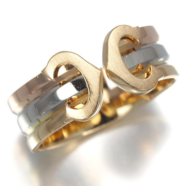 Cartier（カルティエ） リング 2C ドゥーブルC C2 スリーカラー SM 47 