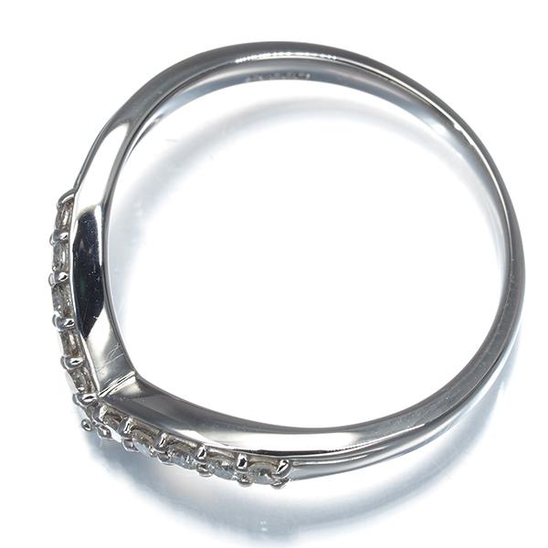 ダイヤ ダイヤモンド 0.20ct Vライン リング Pt900 指輪 GENJ 