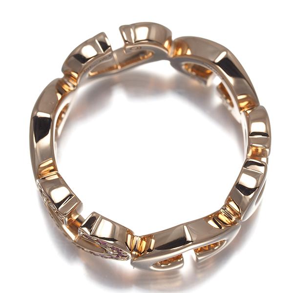 Cartier（カルティエ） リング ピンクサファイア Cハート 52号 K18PG
