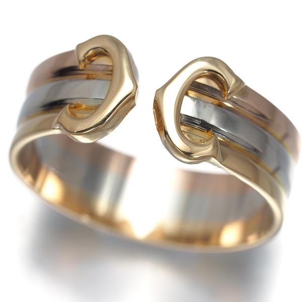 Cartier（カルティエ） リング 2C ドゥーブルC C2 スリーカラー SM 52
