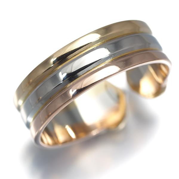 Cartier（カルティエ） リング 2C ドゥーブルC C2 スリーカラー SM 52