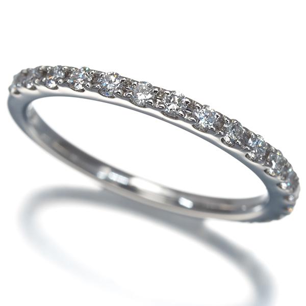 ダイヤ ダイヤモンド 0.25ct ハーフエタニティ リング Pt900 指輪 GENJ