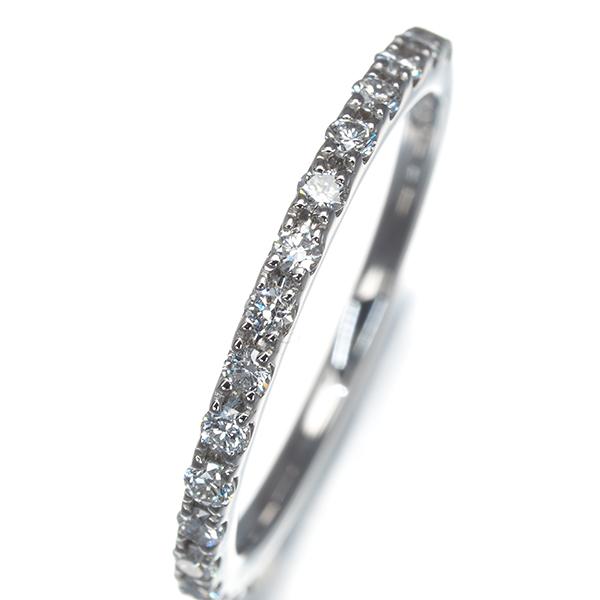 ダイヤ ダイヤモンド 0.25ct ハーフエタニティ リング Pt900 指輪 GENJ