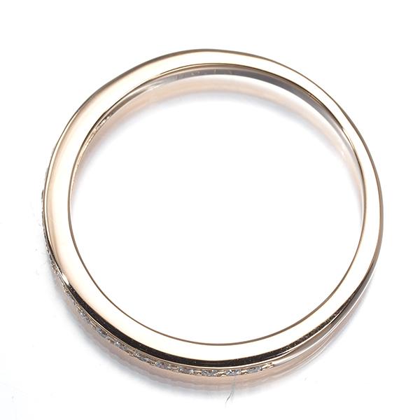 ダイヤ ダイヤモンド 0.13ct ハーフエタニティ リング K18PG 指輪 GENJ