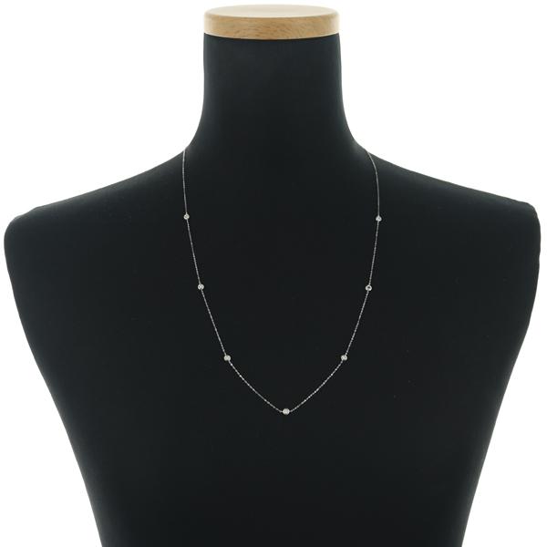 PT 0.22カラット ダイヤモンド ネックレス ダイヤ ダイヤモンド 0.22ct ステーション 7P ネックレス Pt950/Pt850