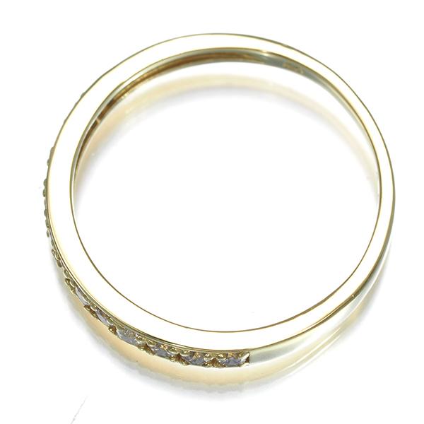 ダイヤ ダイヤモンド 0.24ct ハーフエタニティ リング K18YG 指輪 GENJ