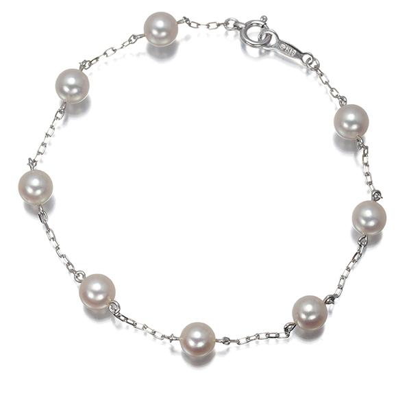MIKIMOTO（ミキモト） ブレスレット パール 真珠 5.3mm ステーション