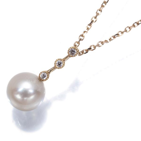 ミキモトペルリータ ネックレス パール 真珠 6.1mm ダイヤ ダイヤモンド K18PG BLJ_4