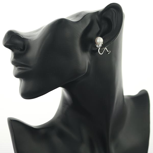 MIKIMOTO（ミキモト） イヤリング パール 真珠 8.4mm ダイヤ