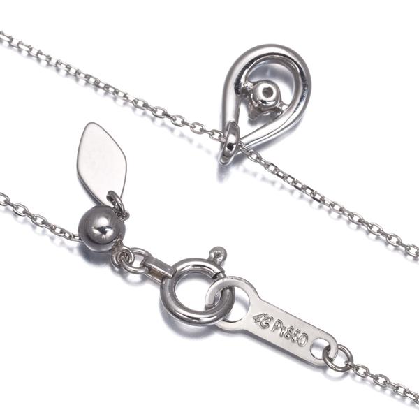 4℃（ヨンドシー） ネックレス ダイヤ ダイヤモンド ティアドロップ