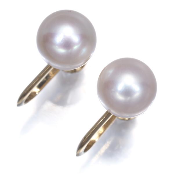 MIKIMOTO（ミキモト） イヤリング アコヤ真珠 8.3mm 一粒 K14YG 【中古 