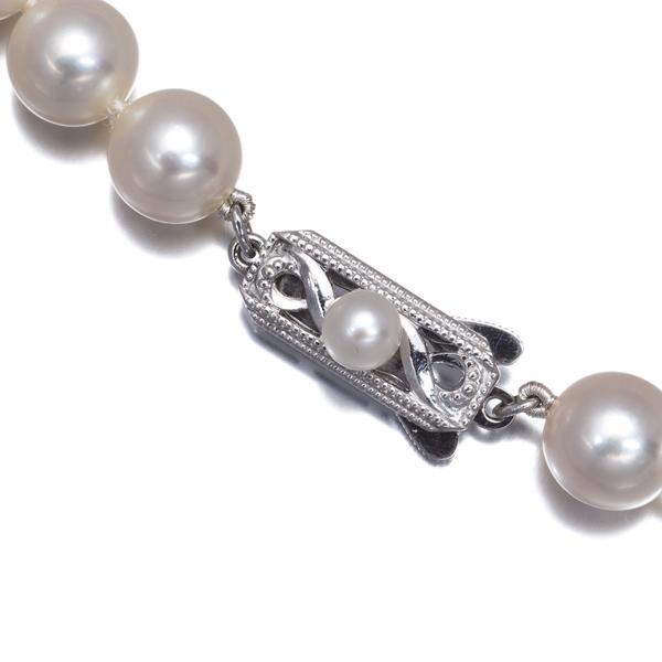 MIKIMOTO（ミキモト） ネックレス パール 真珠 7.6-7.9mm K14WG BLJ