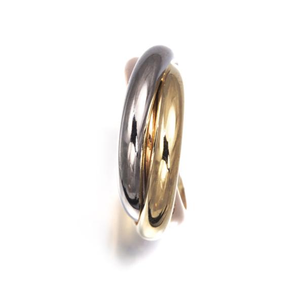 Cartier（カルティエ） トリニティ ピアス スリーカラー 片耳 K18YG/WG