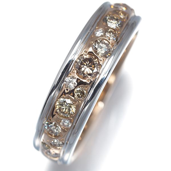 カシケイ リング ブラウン&クリア ダイヤ ダイヤモンド 0.50ct
