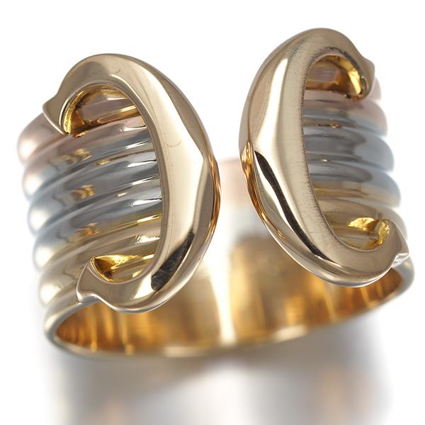 Cartier（カルティエ） リング 2C ドゥーブルC C2 スリーカラー LM 50