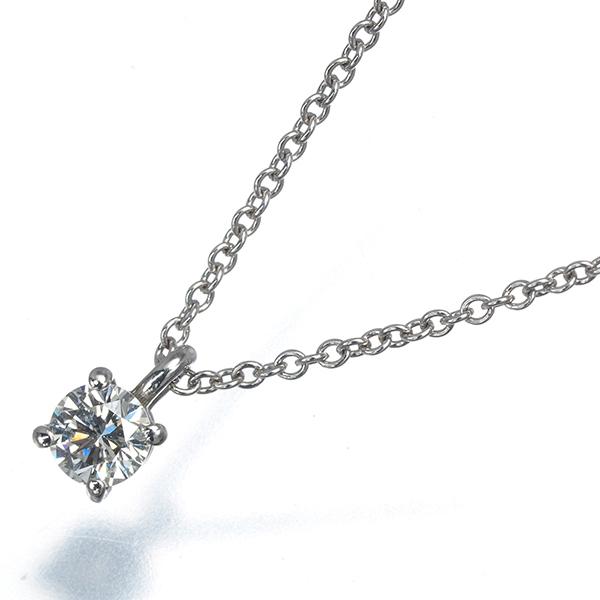 ティファニー ネックレス ダイヤ 0.17ct程 ソリティア Pt950 TIFFANY&Co.（ティファニー） ネックレス ダイヤ ダイヤモンド 0.17ct