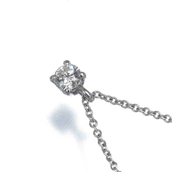 ティファニー ネックレス ダイヤ 0.17ct程 ソリティア Pt950 TIFFANY&Co.（ティファニー） ネックレス ダイヤ ダイヤモンド 0.17ct
