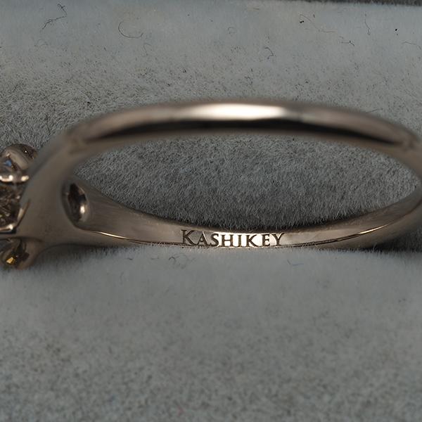 カシケイ リング ブラウン ダイヤ ダイヤモンド 0.30ct ムク 11号 