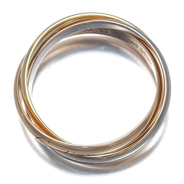Cartier（カルティエ） トリニティ リング スリーカラー SM 53号 K18YG