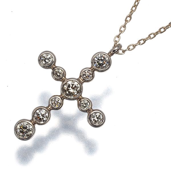 カシケイ ネックレス ブラウン ダイヤ ダイヤモンド 0.40ct ベゼル