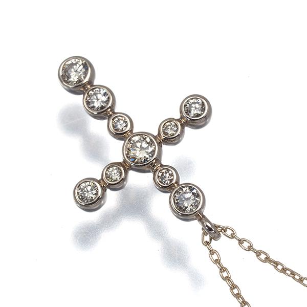 カシケイ ネックレス ブラウン ダイヤ ダイヤモンド 0.40ct ベゼル