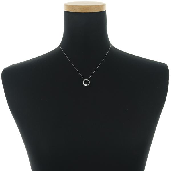 ダイヤ ダイヤモンド 0.24ct/0.18ct サークル 2種カット ネックレス 