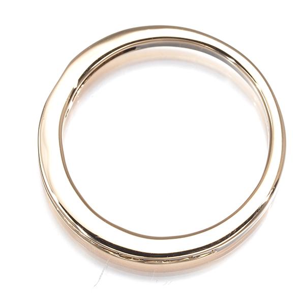 ブラウンダイヤ ダイヤモンド 0.14ct ハーフエタニティ リング K18PG