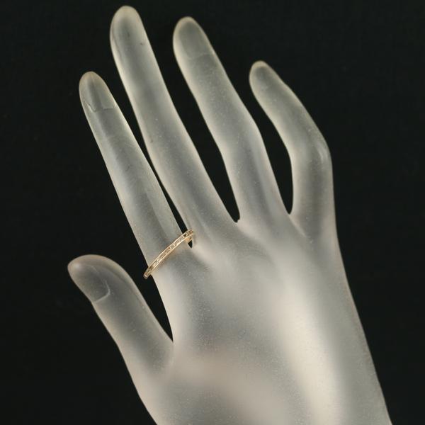 ブラウンダイヤ ダイヤモンド 0.14ct ハーフエタニティ リング K18PG