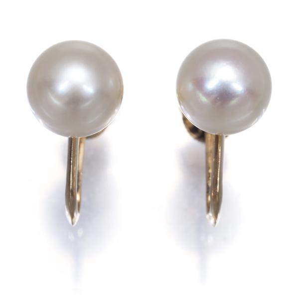 MIKIMOTO（ミキモト） イヤリング パール 真珠 8.3mm 一粒 K14YG BLJ 