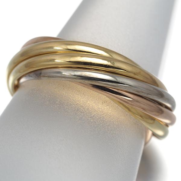 Cartier（カルティエ） トリニティ リング スリーカラー XS 7連 49号