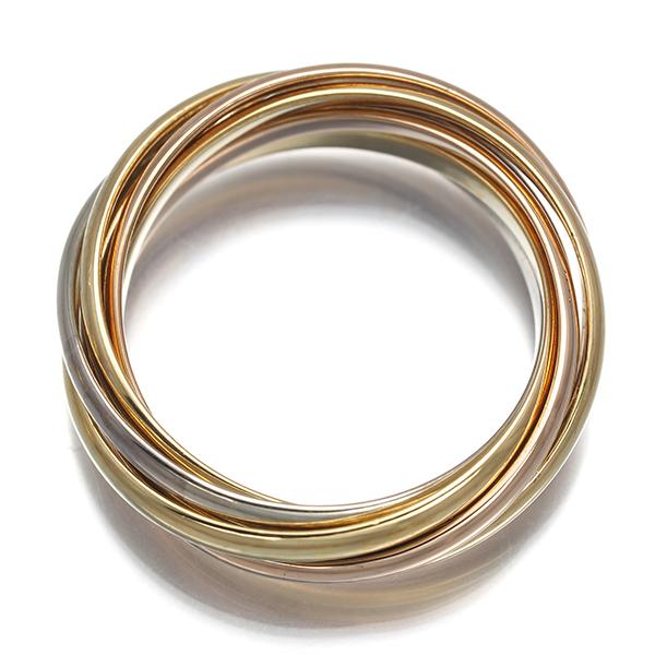 Cartier（カルティエ） トリニティ リング スリーカラー XS 7連 49号